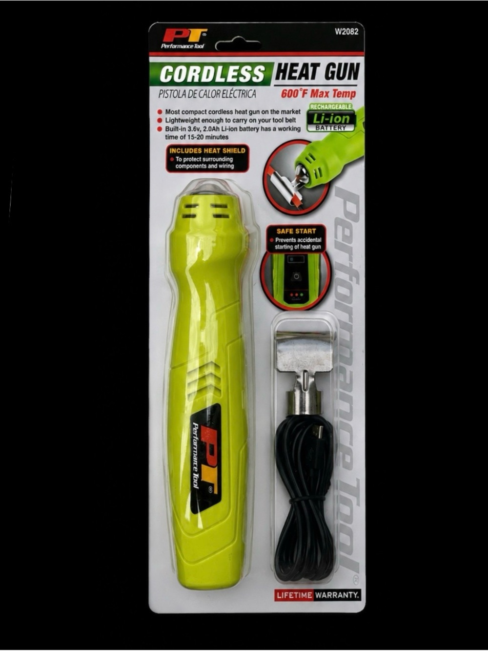 PT Performance Tool Cordless Heat Gun - Lime Green - New & Sealed